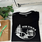 Blue and Green Men T-Shirts with big logo